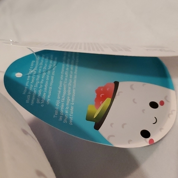 NWT Squishmallow Super Soft Plushie | 8" Snack Squad | Shun The Sushi - Picture 7 of 9